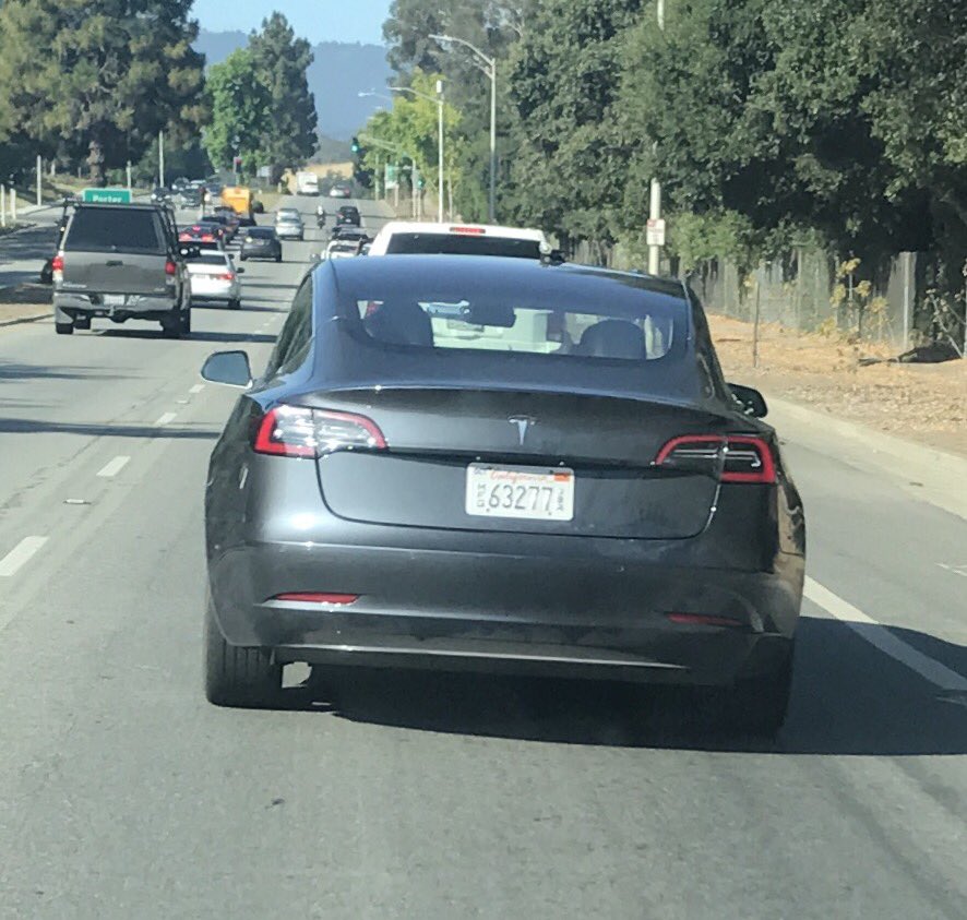 Model 3 midnight grey