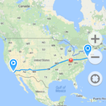 coast-to-coast Tesla record