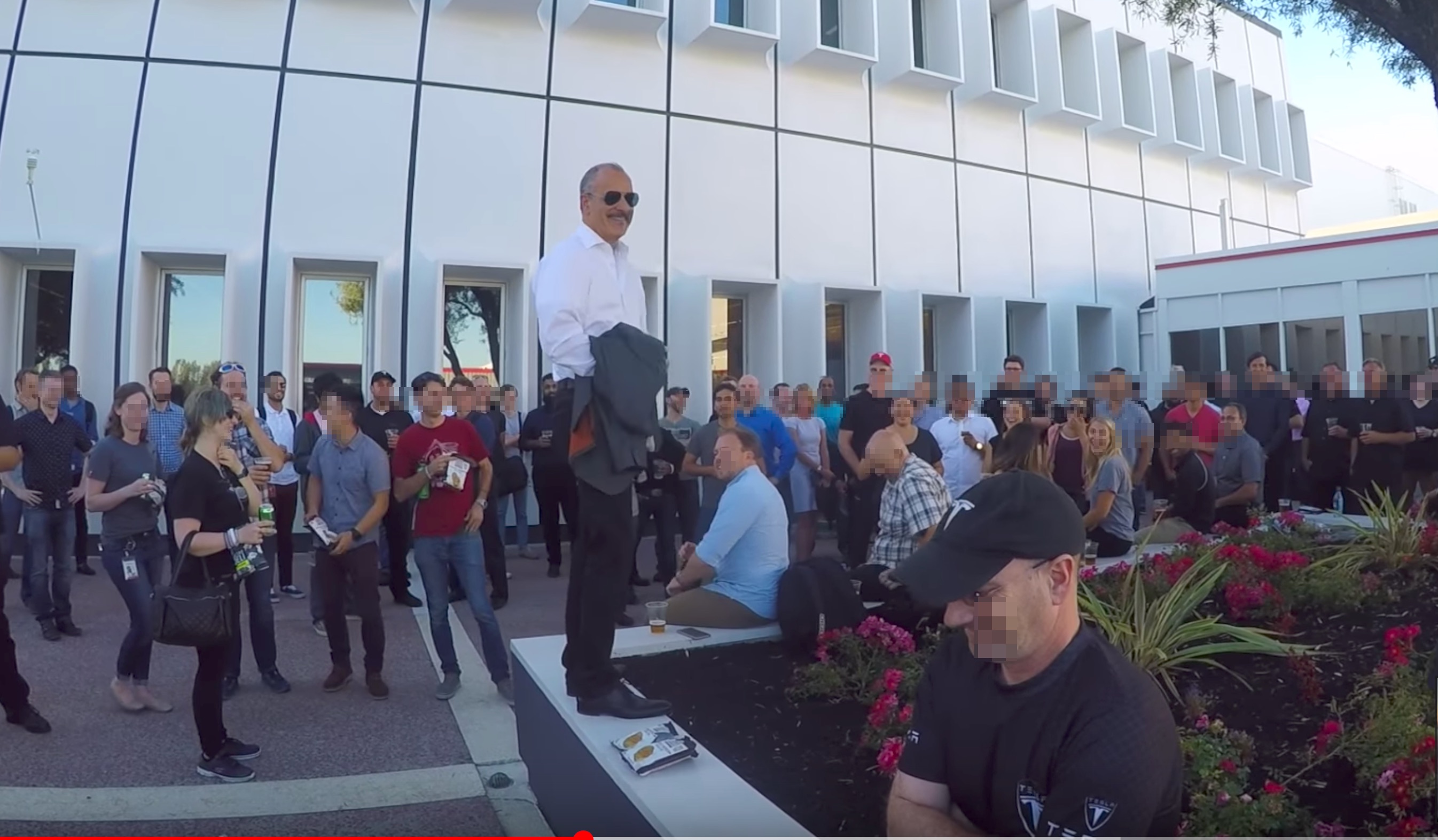 Pep talk to Fremont factory workers