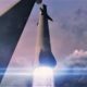 SpaceX's BFR booster and spaceship lift off on the first private, crewed mission around the Moon. (SpaceX)