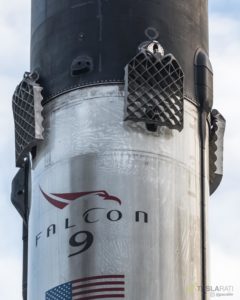 Future Falcon 9 and Heavy boosters will have slightly more visible core numbers. (Pauline Acalin)