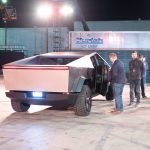 Tesla Cybertruck stainless steel rear hatch (Photo: Arash Malek)