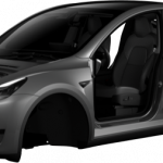 Tesla mobile app view Model Y body (Credit: matt687 via Reddit)