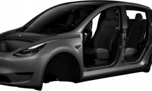 Tesla mobile app view Model Y body (Credit: matt687 via Reddit)