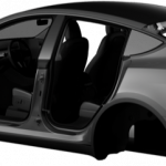 Tesla mobile app view Model Y body