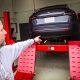 Tesla Model Y Performance on a car lift