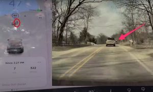 Tesla Driving Visualization bicyclist