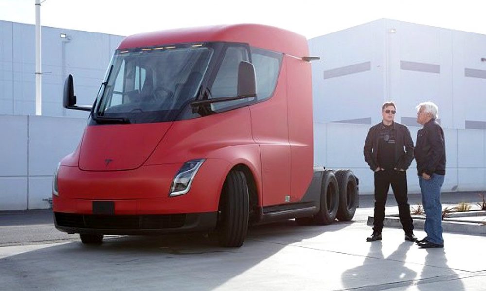 tesla semi red