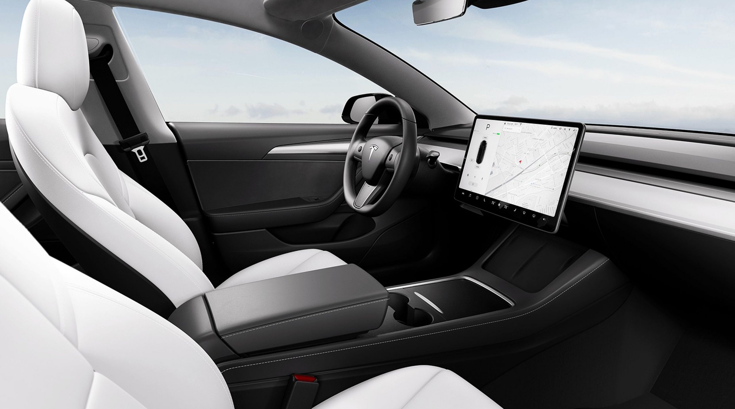 tesla model 3 interior