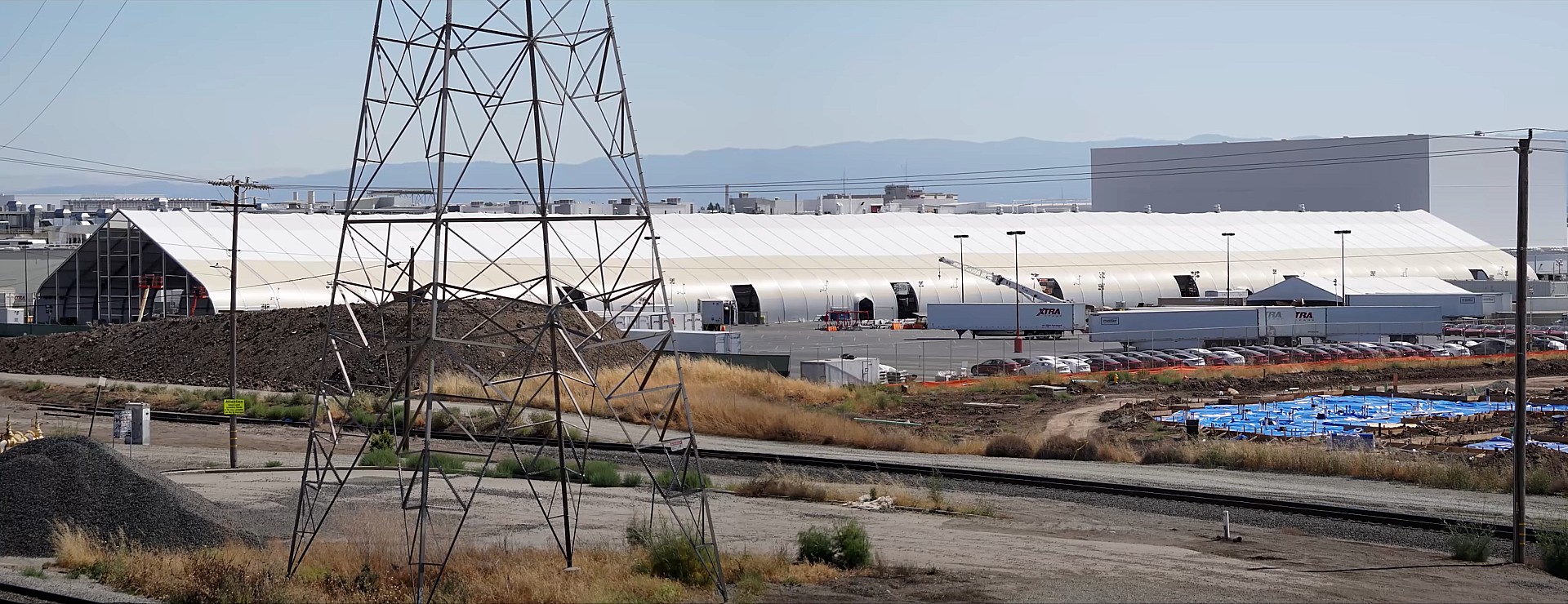 tesla fremont tent