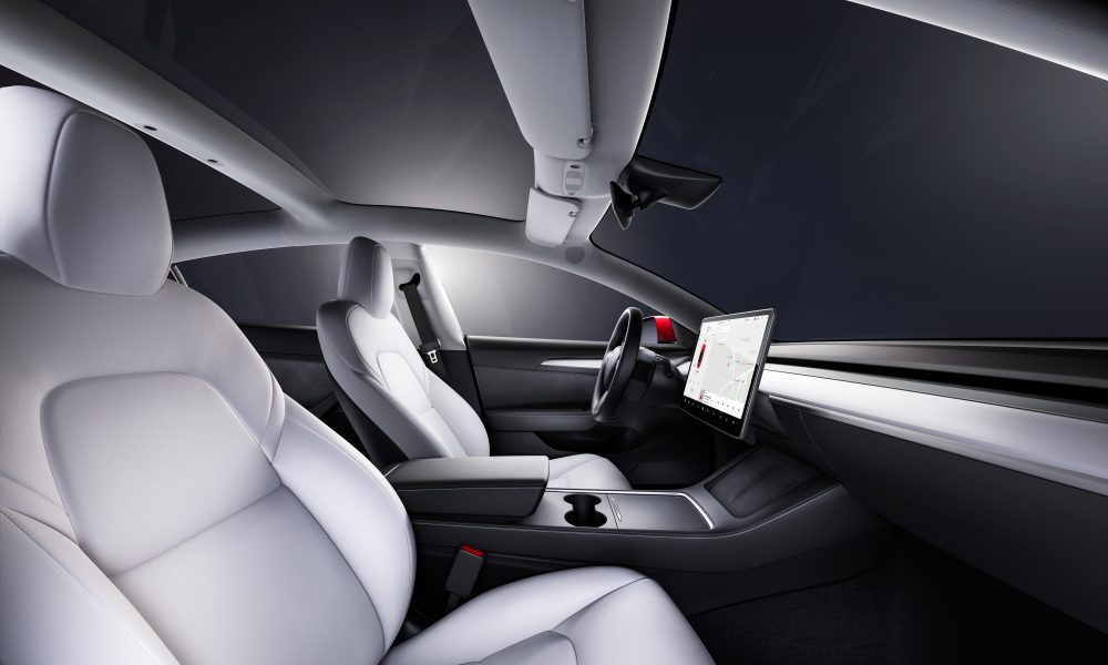 tesla model 3 interior