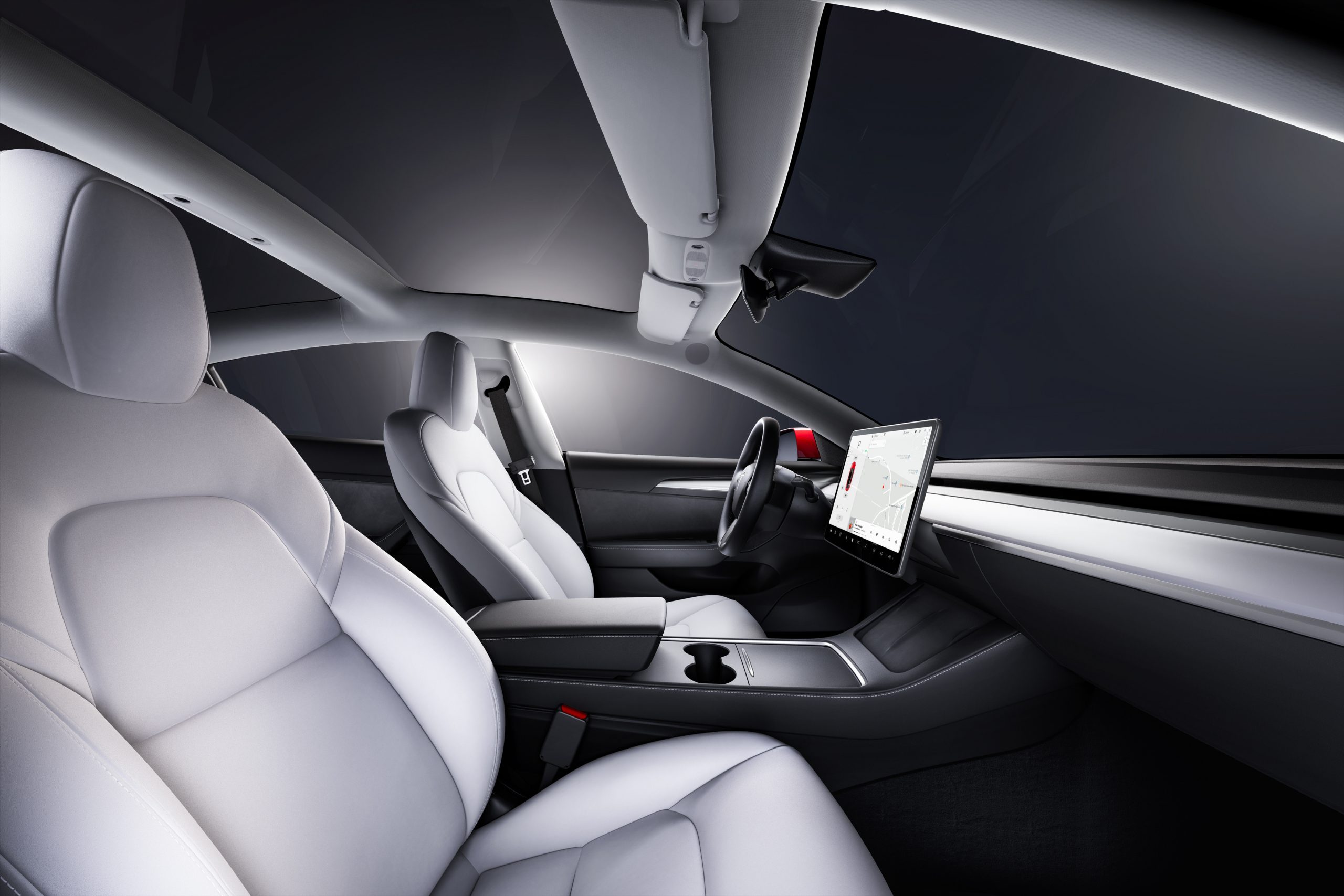 tesla model 3 interior