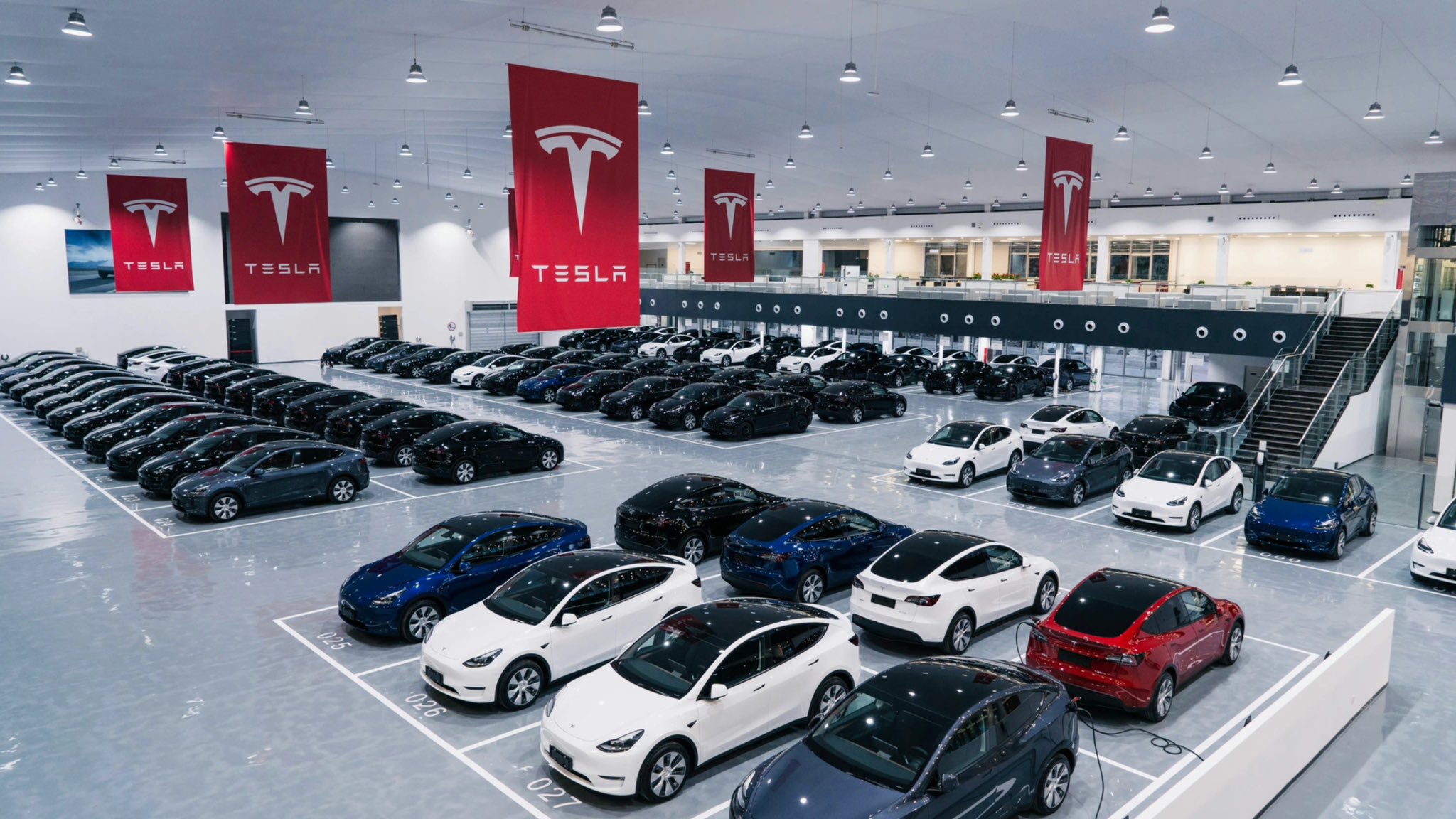 tesla china delivery center