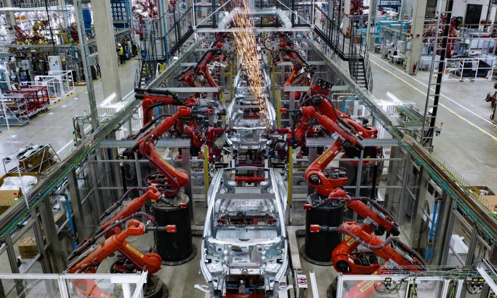 tesla model y manufacturing