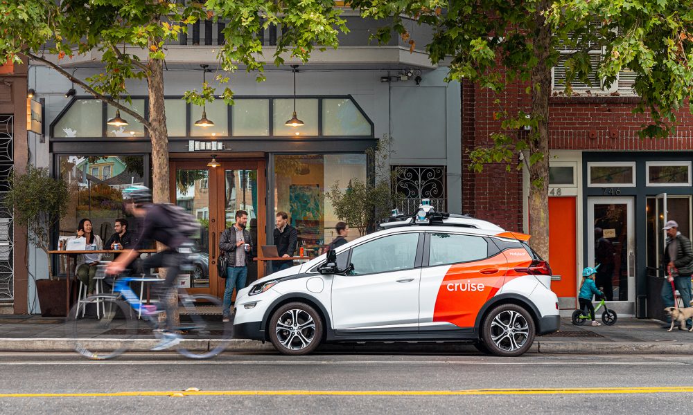 Cruise car in Hayes Valley, San Francisco