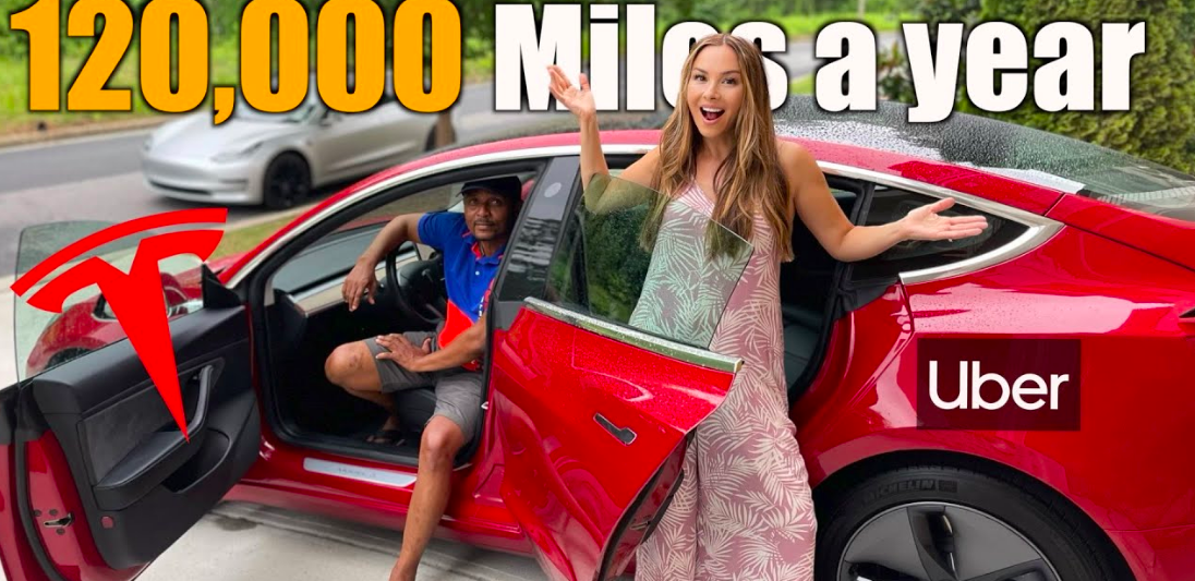 An Uber driver who drives 120,000 miles per year switched to a Tesla (Video)