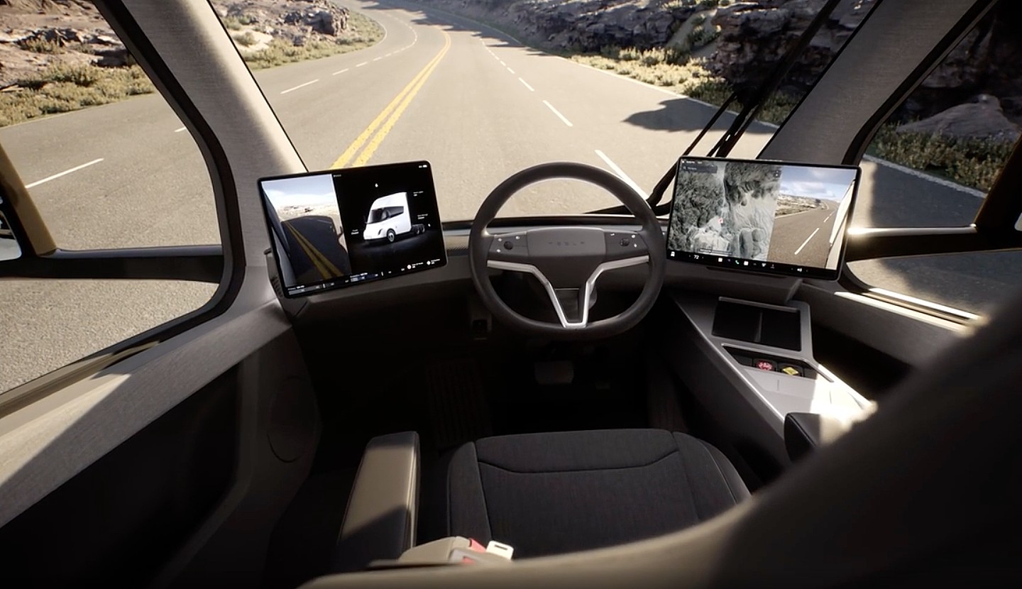 tesla semi interior