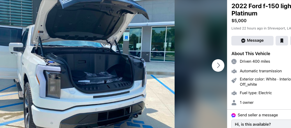 Louisiana Dealership caught posting misleading Ford F-150 EV listing on Facebook