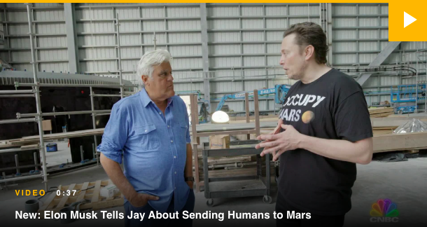 CNBC releases sneak peek of Elon Musk on Jay Leno’s Garage”