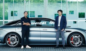 sony honda mobility car with executives