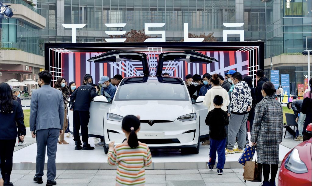 Tesla showroom in China