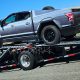 tesla cybertruck wrapped as an f-150