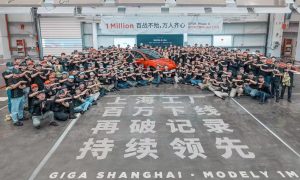 tesla model y giga shanghai 1 million units