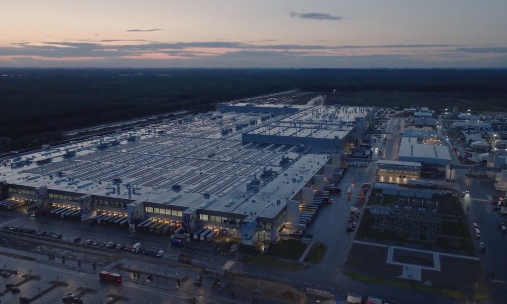 tesla giga berlin aerial view