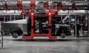 tesla cybertruck production at giga texas